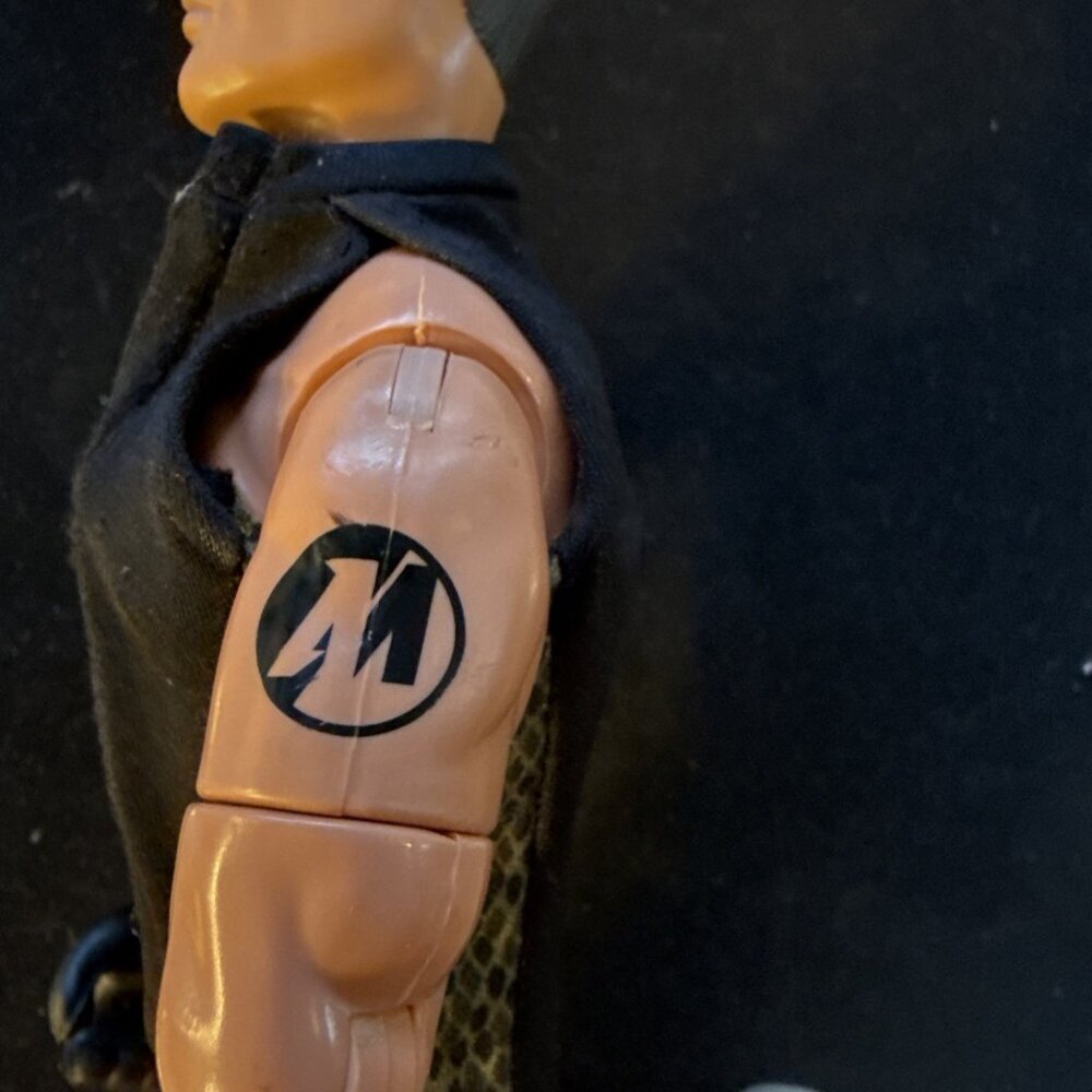 Vintage 1996 GI Joe Hasbro Doll Scar Face Toy 12” Clothes Tattoo - Picture 13 of 16